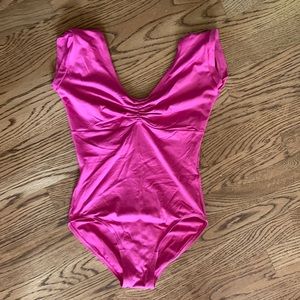 Pink Cap sleeve Gaynor Minden Leotard